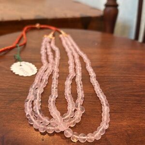 510 carat rose quartz necklace 🌸🩷💗